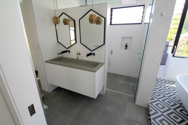 Modern clean lines and the warmth of timber. Custom kitchen designs Brisbane